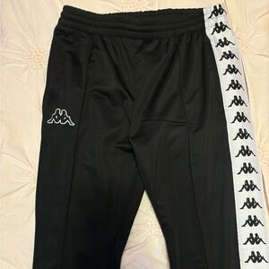 Kappa track pants in black